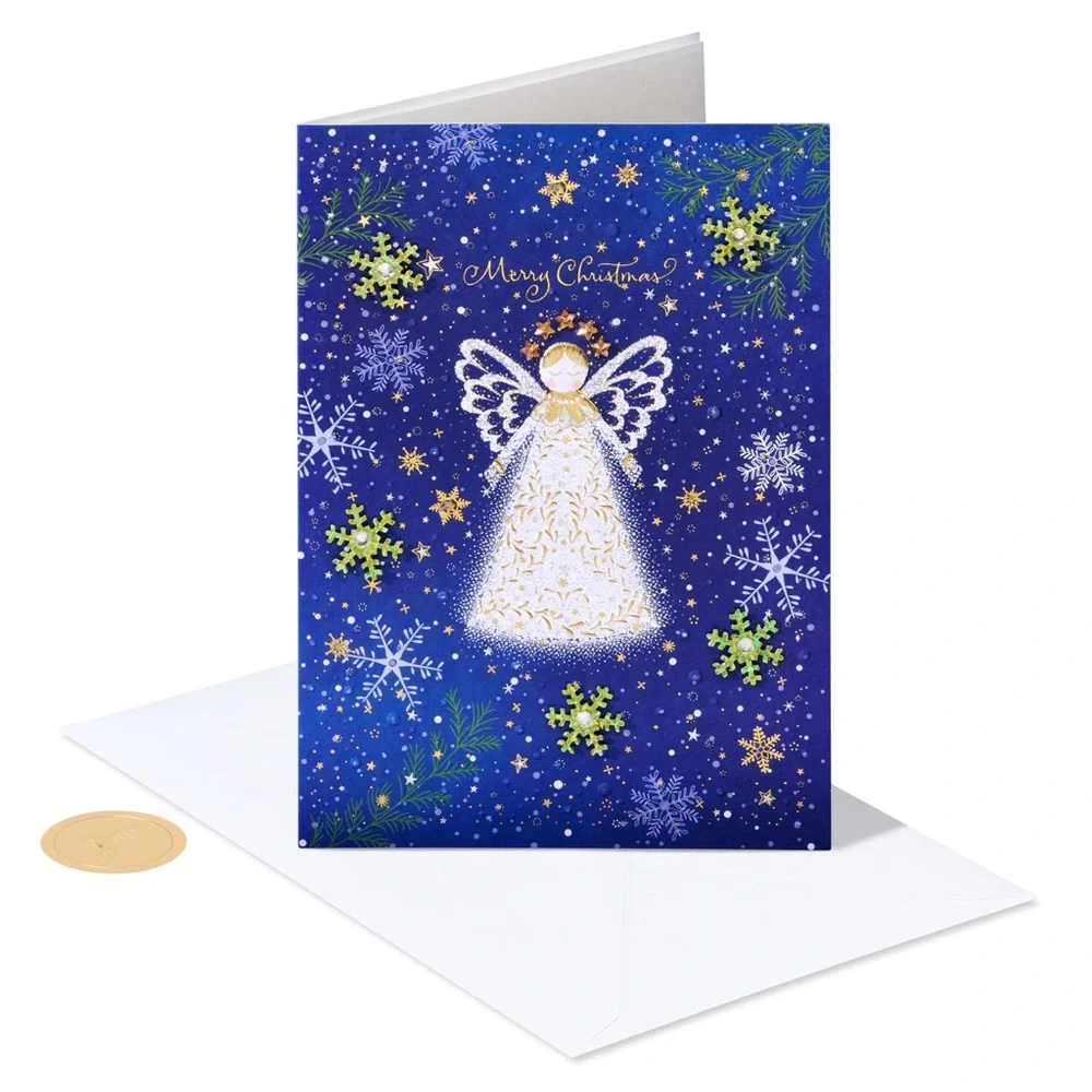🆕Papyrus Angel Christmas Greeting Card